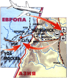 Город сатка челябинская область карта